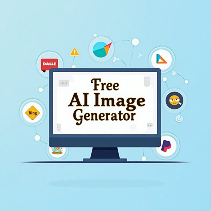 Feature image showing Free AI Image Generator tools like Canva, DALL·E, and Bing with Hindi blog styling Feature image showing Free AI Image Generator tools like Canva, DALL·E, and Bing with Hindi blog styling